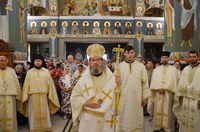 Binecuvântare pentru pelerini la Mănăstirea Izbuc de Schimbarea la Față a Domnului