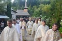 Binecuvântare pentru pelerini la Mănăstirea Izbuc