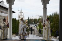 Chiriarhul Oradiei la Mănăstirea Sfânta Cruce din Oradea  în Duminica a treia din Postul Mare