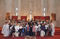 Chiriarhul Oradiei la noua Catedrală Episcopală din Oradea în Duminica a şaptea după Paşti
