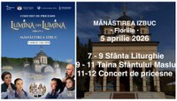 Duminica Floriilor la Mănăstirea Izbuc: Dumnezeiasca Liturghie, Taina Sfântului Maslu și recital de pricesne