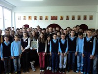 Hram la Liceul Ortodox „Episcop Roman Ciorogariu” din Oradea
