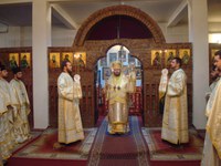 Liturghie arhierească în paraclisul de iarnă de la noua Catedrală Episcopală din Oradea 
