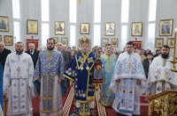 Prima Liturghie arhierească în noua biserică din Palota