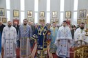 Prima Liturghie arhierească în noua biserică din Palota