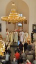 Prima Liturghie în noua biserică a parohiei Paleu