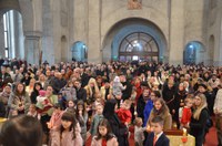 Sărbătoarea cea mare a Crăciunului la Catedrala Episcopală din Oradea. Nașterea trupească a Atotputernicului și Atotsmeritului Iisus Hristos, Împăratul Universului