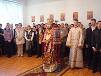 Sfinţii Trei Ierarhi prăznuiţi la  Liceul Ortodox „Episcop Roman Ciorogariu” din Oradea