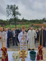 Târnosirea bisericii parohiale din filia Topa de Jos a Parohiei Cornișești 